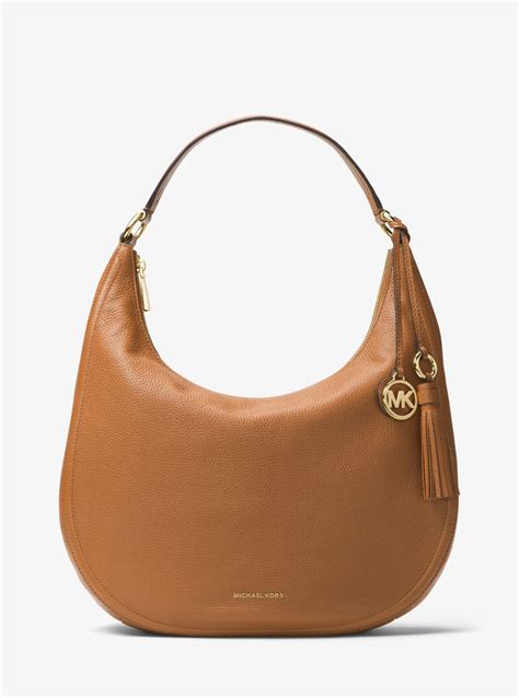 michael kors lydia rosa|Lydia Leather Shoulder Bag .